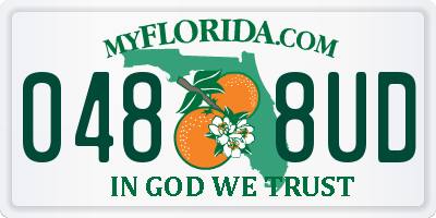 FL license plate 0488UD