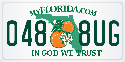 FL license plate 0488UG