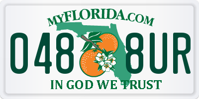FL license plate 0488UR