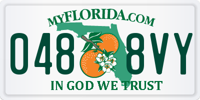 FL license plate 0488VY