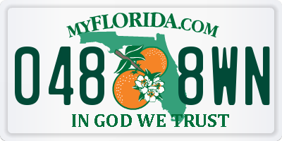 FL license plate 0488WN