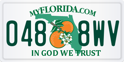 FL license plate 0488WV
