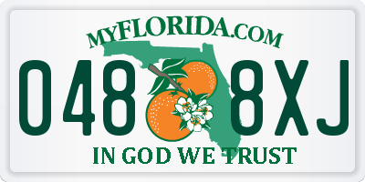 FL license plate 0488XJ