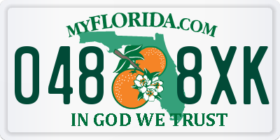 FL license plate 0488XK