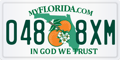 FL license plate 0488XM