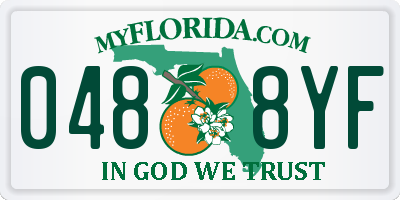 FL license plate 0488YF