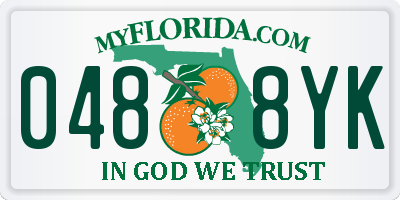 FL license plate 0488YK