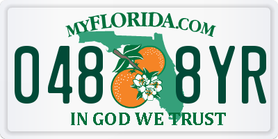 FL license plate 0488YR