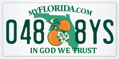 FL license plate 0488YS