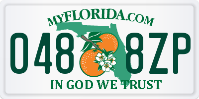 FL license plate 0488ZP