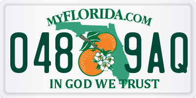 FL license plate 0489AQ