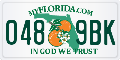 FL license plate 0489BK