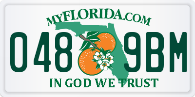FL license plate 0489BM