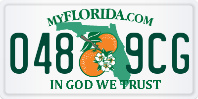FL license plate 0489CG