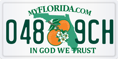 FL license plate 0489CH