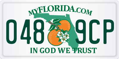 FL license plate 0489CP