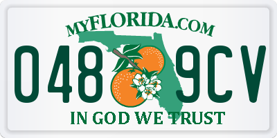 FL license plate 0489CV