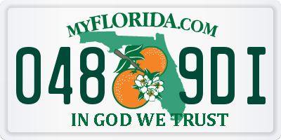 FL license plate 0489DI