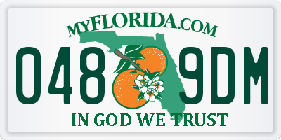 FL license plate 0489DM