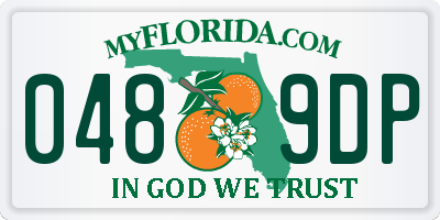 FL license plate 0489DP