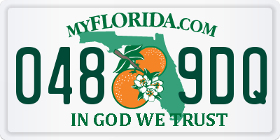 FL license plate 0489DQ