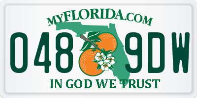 FL license plate 0489DW
