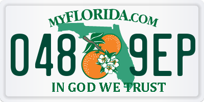 FL license plate 0489EP