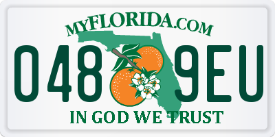 FL license plate 0489EU