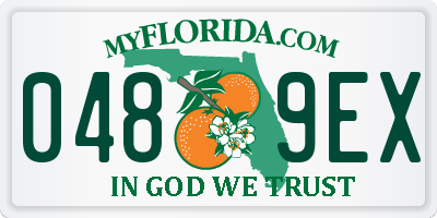 FL license plate 0489EX