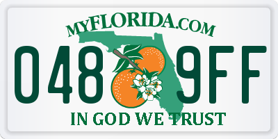 FL license plate 0489FF