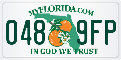 FL license plate 0489FP