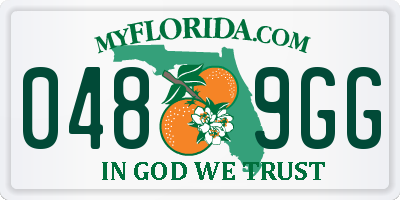 FL license plate 0489GG