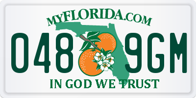 FL license plate 0489GM