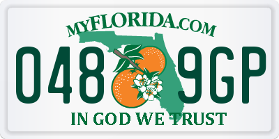 FL license plate 0489GP