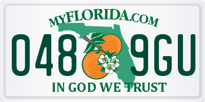 FL license plate 0489GU