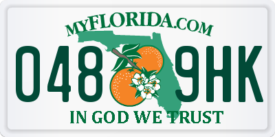FL license plate 0489HK