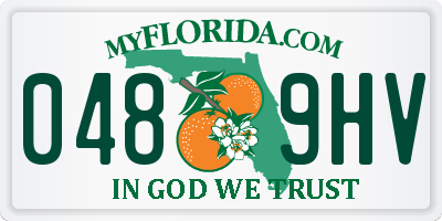 FL license plate 0489HV