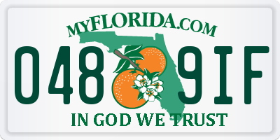 FL license plate 0489IF