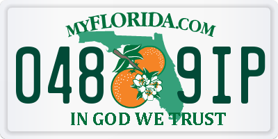 FL license plate 0489IP
