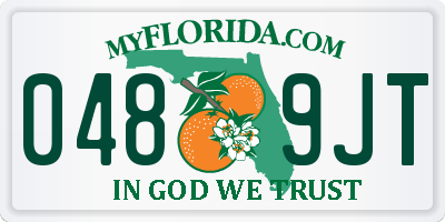 FL license plate 0489JT