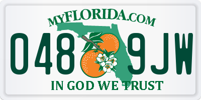 FL license plate 0489JW