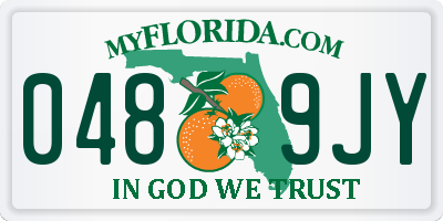 FL license plate 0489JY