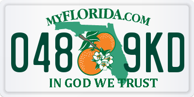 FL license plate 0489KD