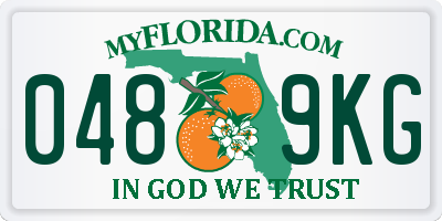 FL license plate 0489KG