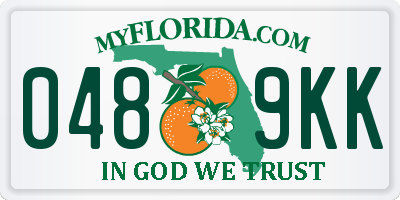 FL license plate 0489KK