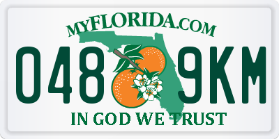 FL license plate 0489KM