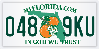 FL license plate 0489KU