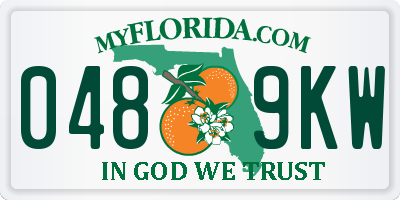 FL license plate 0489KW