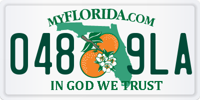 FL license plate 0489LA