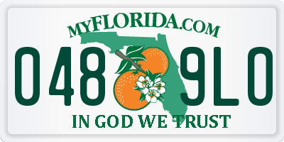FL license plate 0489LO